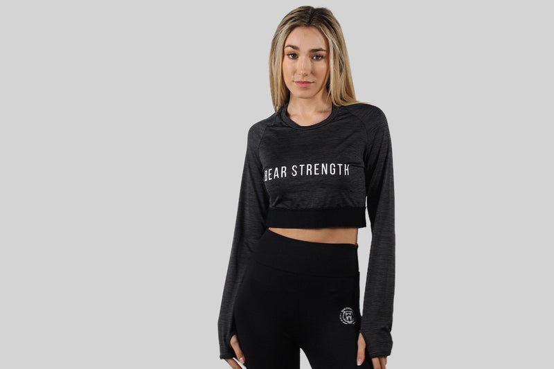 Long Sleeve Compression Crop Top