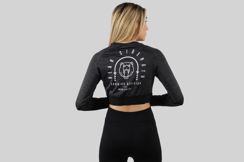 Long Sleeve Compression Crop Top
