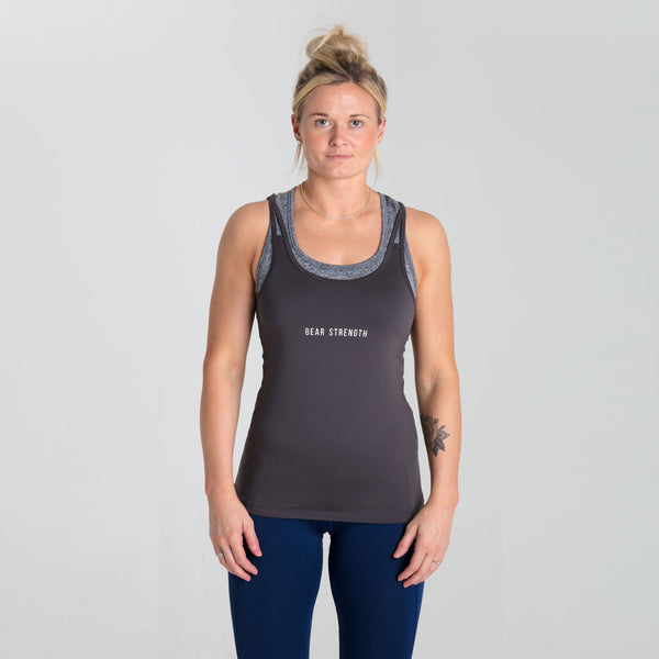 Icon Breathe | Women's Strap Training Tank | Charcoal