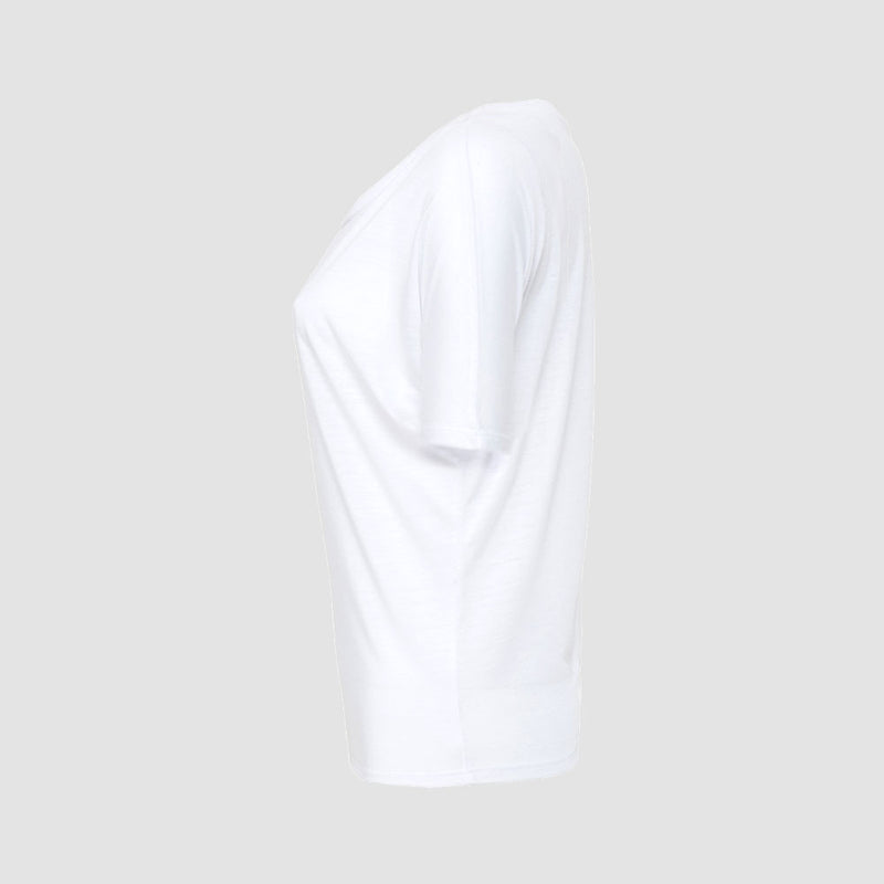 Icon Bold | Women's Open Back Training T-shirt | White