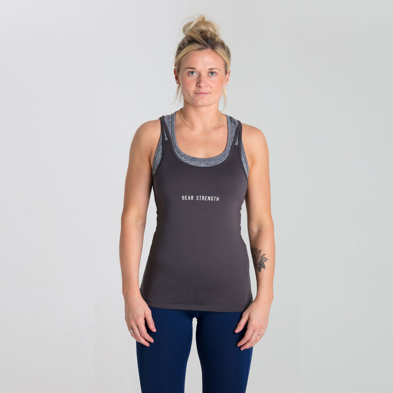 Icon Breathe | Women's Strap Training Tank | Charcoal