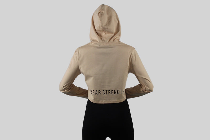 Cropped Long Sleeve Hoodie T Shirt