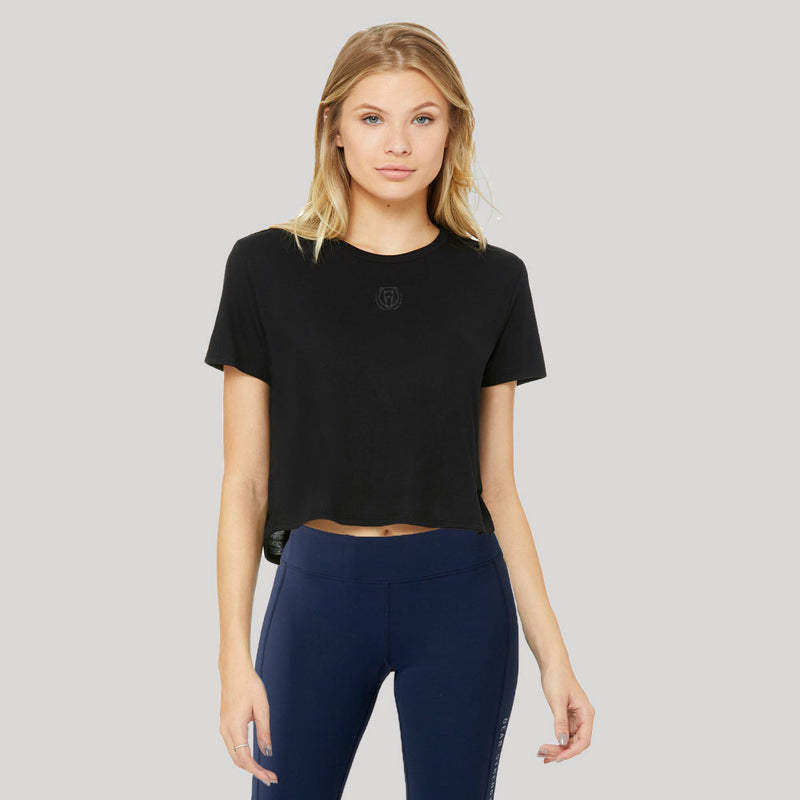 Origins | Women's Cropped Training T-shirt | Black