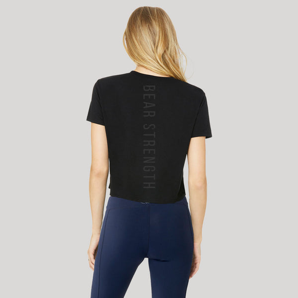 Origins | Women's Cropped Training T-shirt | Black