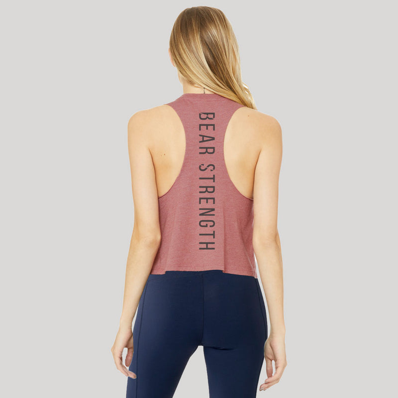 Origins | Women's Cropped Training Tank | Mauve