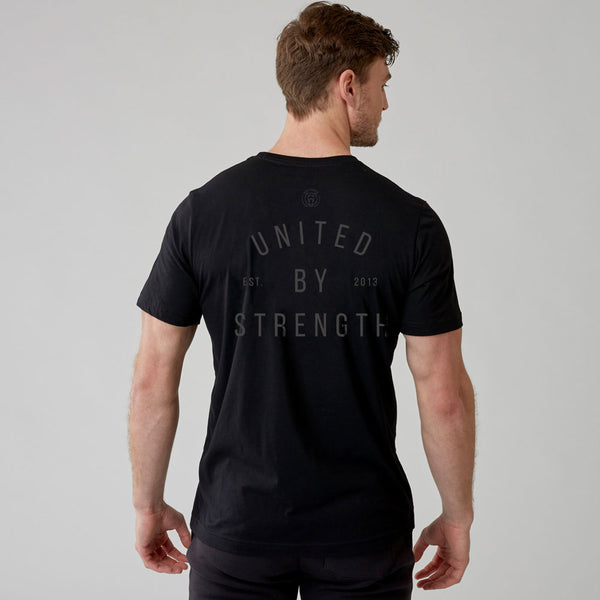 United By Strength | Men's Short Sleeve Training T-shirt | Black